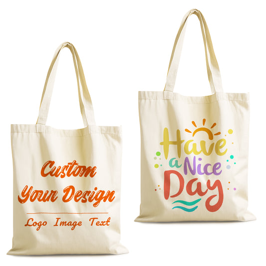 Custom Logo Canvas Tote Bags for Business Promotions & Events